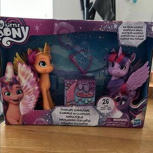 My Little Pony Enchanted Pony Collection Purple and Orange Dolls